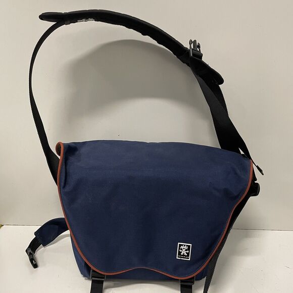 Crumpler 15” Camera Bag Blue Messenger Courier Crossbody Dividers Pads Strap - Picture 1 of 8